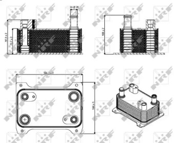 Радіатор масляний Audi A8/VW Passat 2.0/4.2 FSI 03-10 (теплообмінник) NRF 31362