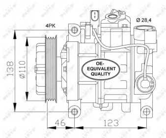 Компресор кондиціонера NRF 32105