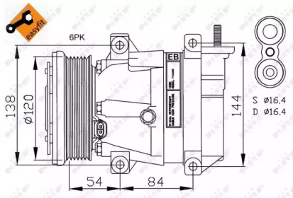 Компрессор EASY FIT NRF 32484 — фото 2
