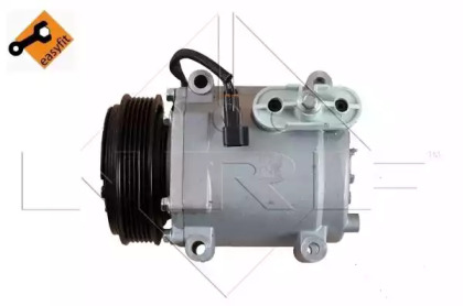 Компресор кондиціонера Ford Fiesta 1.4/1.6 TDCi 08- NRF 32723 — фото 4