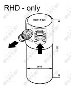 Осушувач кондиціонера Audi A6 94-97 NRF 33082