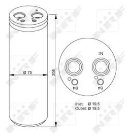 Осушувач кондиціонера NRF 33204