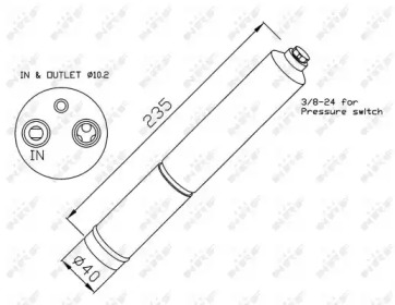 Осушувач кондиционера NRF 33224