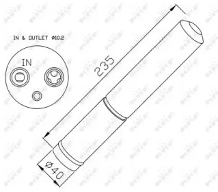 Осушувач кондиціонера NRF 33225