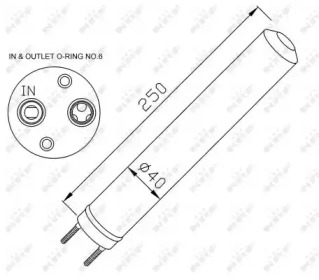 Осушувач кондиционера NRF 33286