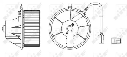 Вентилятор салону NRF 34152