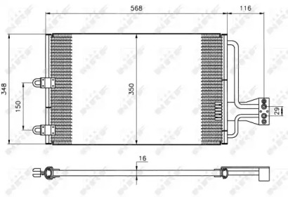 Радиатор кондиционера NRF 35149