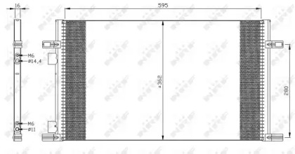Радиатор кондиционера NRF 35298