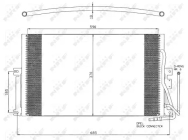 Радиатор кондиционера NRF 35342