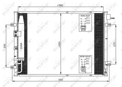 Радіатор кондиціонера NRF 35515
