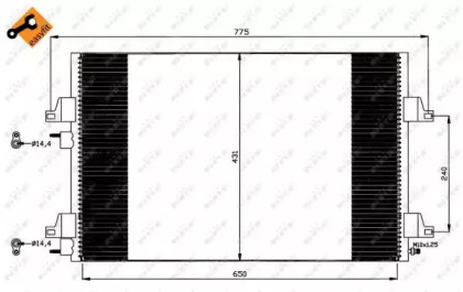 Конденсатор EASY FIT NRF 35557 — фото 2