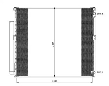 Радиатор кондиционера NRF 35858