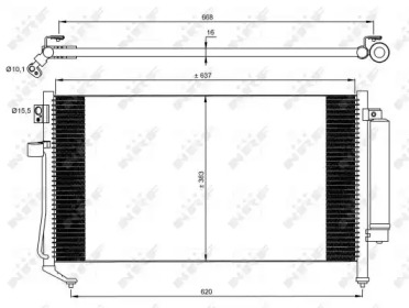 Радиатор кондиционера NRF 35869