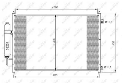 Радиатор кондиционера NRF 35873