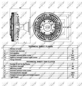 Муфта вентилятора MB Vario 4.3TD OM904 NRF 49063 — фото 4