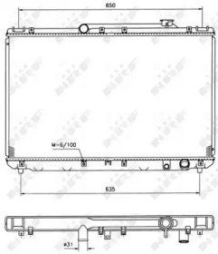 Радіатор охолодження двигуна NRF 506721