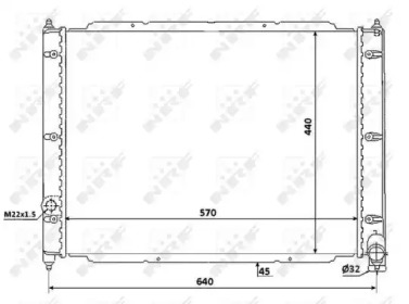 Радіатор охолодження VW T III 1.6/1.9 79- NRF 53944