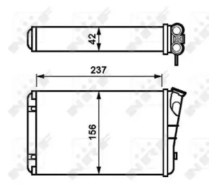 Радіатор обігріву салона NRF 54238