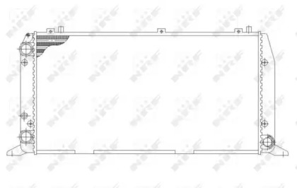 Радіатор охолодження двигуна NRF 54602