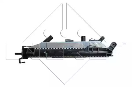 Радіатор охолодження Renault Clio/Thalia 1.5 dCi 03- NRF 58374 — фото 3