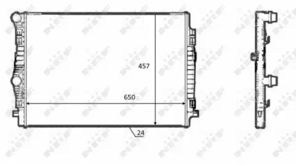 Радіатор охолодження двигуна NRF 58392