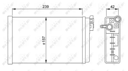 Радіатор обігріву салона NRF 58640