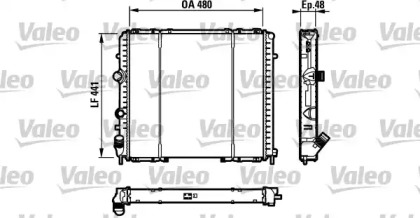 Радіатор Valeo 732072