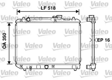 Радіатор (РОЗПРОДАЖ) Valeo 732750