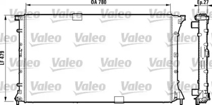 Радіатор системи охолодження Valeo 732911