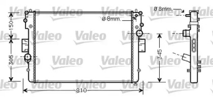 Радиатор системы охлаждения Valeo 734448