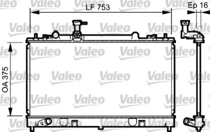 Радиатор Valeo 734484