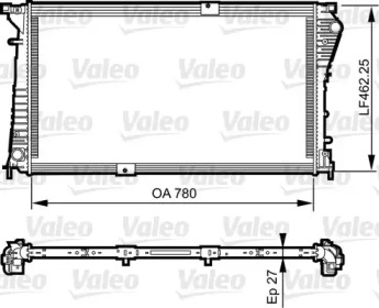 Радиатор системы охлаждения Valeo 734931