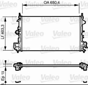 Радиатор системы охлаждения Valeo 734981