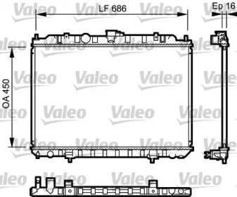 Радіатор системи охолодження Valeo 735063