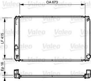 Радіатор Valeo 735215