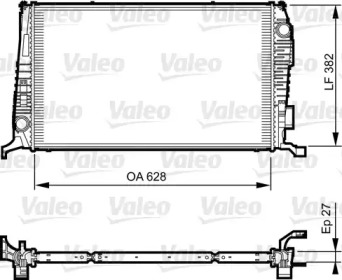 Радиатор системы охлаждения Valeo 735279