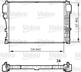 Радіатор системи охолодження Valeo 735299