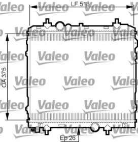 Радиатор системы охлаждения Valeo 735531