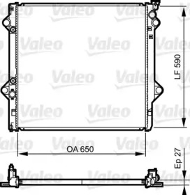 Радиатор системы охлаждения Valeo 735569
