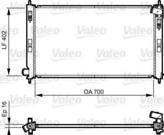 Радіатор системи охолодження Valeo 735575