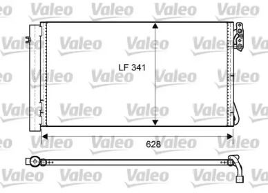 Конденсатор без хладогену (РОЗПРОДАЖ) Valeo 814012