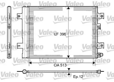 Конденсатор без хладогену Valeo 814077