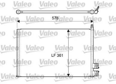 Радиатор кондиционера Valeo 814083