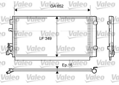 Конденсатор без хладогену Valeo 814094