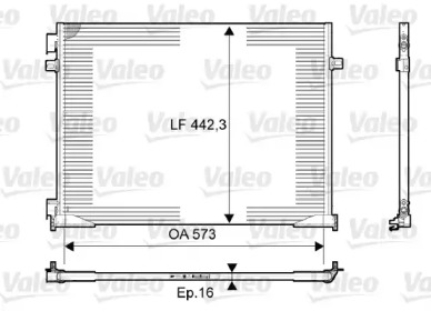 Конденсатор без хладогену Valeo 814172