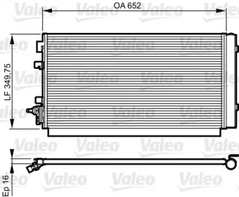 Конденсатор без хладогену Valeo 814187