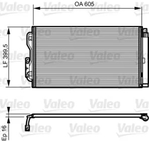 Конденсатор без хладогену Valeo 814191