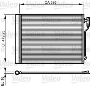 Конденсатор без хладогену Valeo 814192