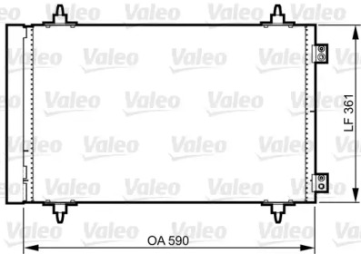 Конденсатор без хладогену Valeo 814366