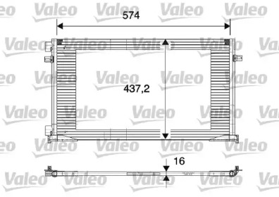 Конденсатор кондиціонера Valeo 817577
